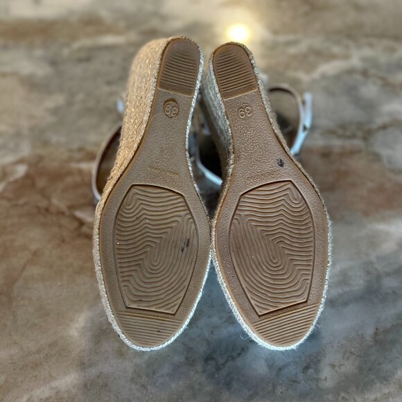 Maypol Made in Spain Leather Studded Wedge Espadrille - Picture 13 of 14